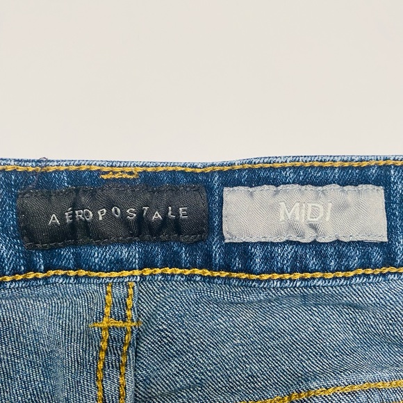 Aeropostale MIDI Blue Jean Shorts - Picture 6 of 6